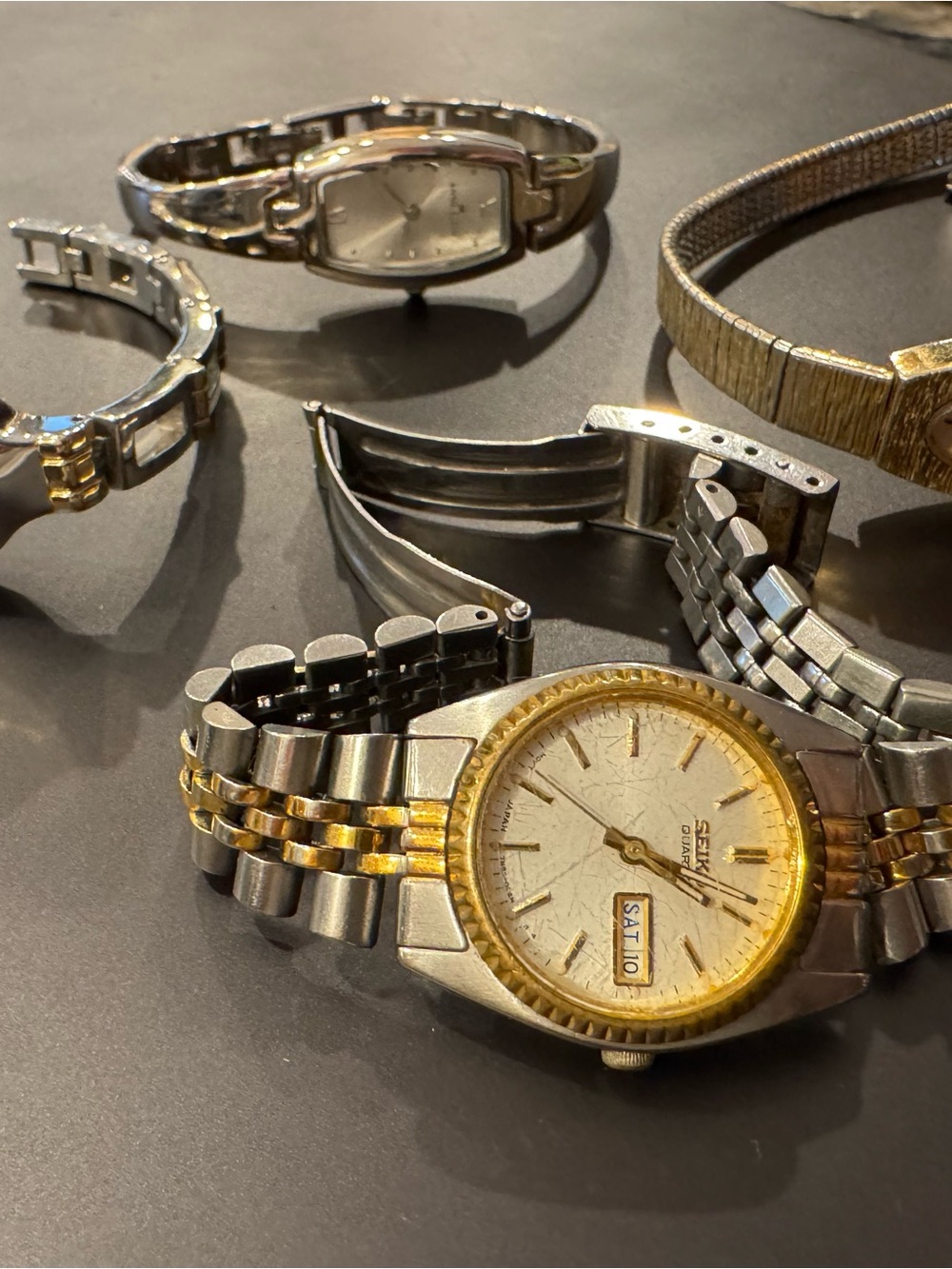 Seiko Two-Tone Gold and Silver Men's Bracelet Watch
